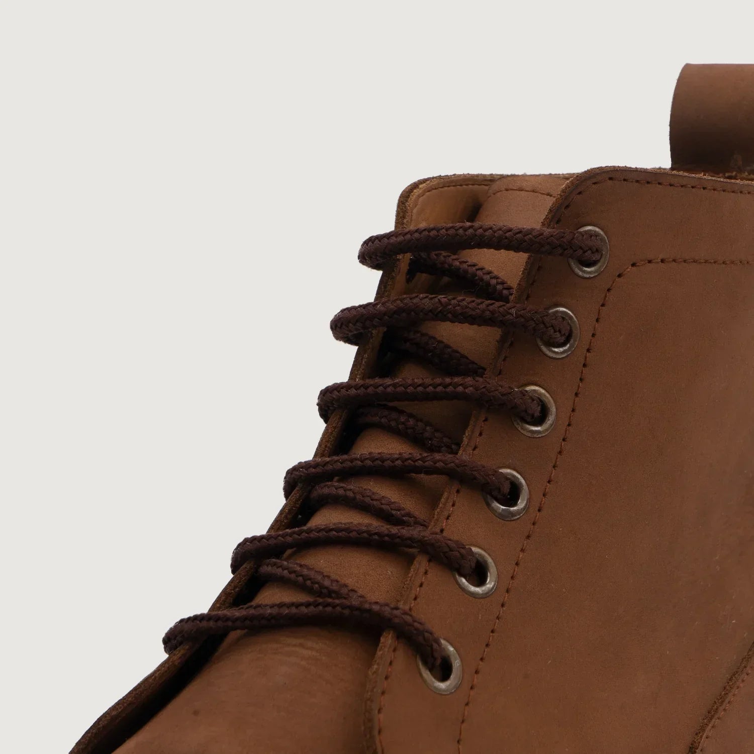 Knight Derby Oil Pull-up Brown Leather Boots