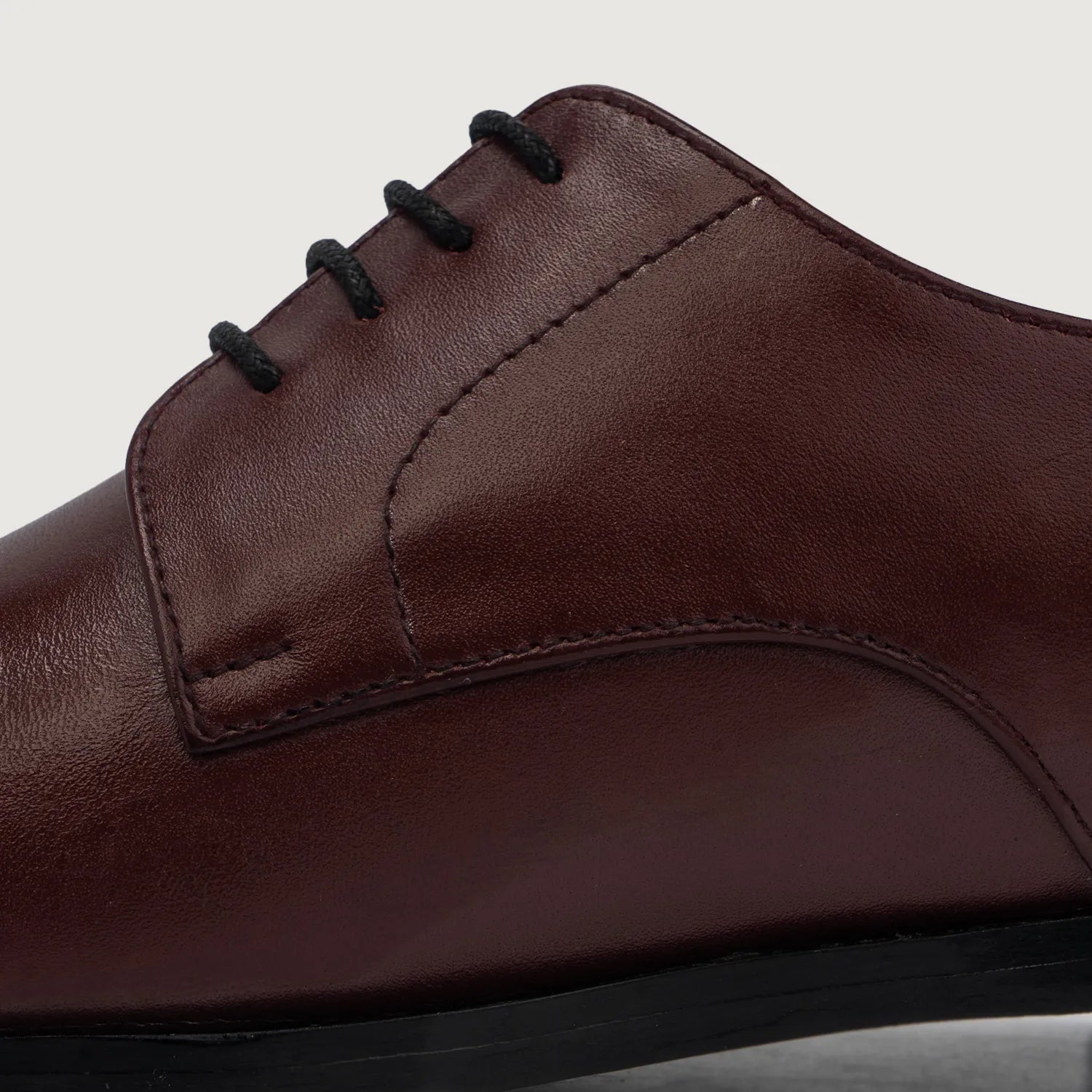 Attorney Derby Maroon Leather Shoes