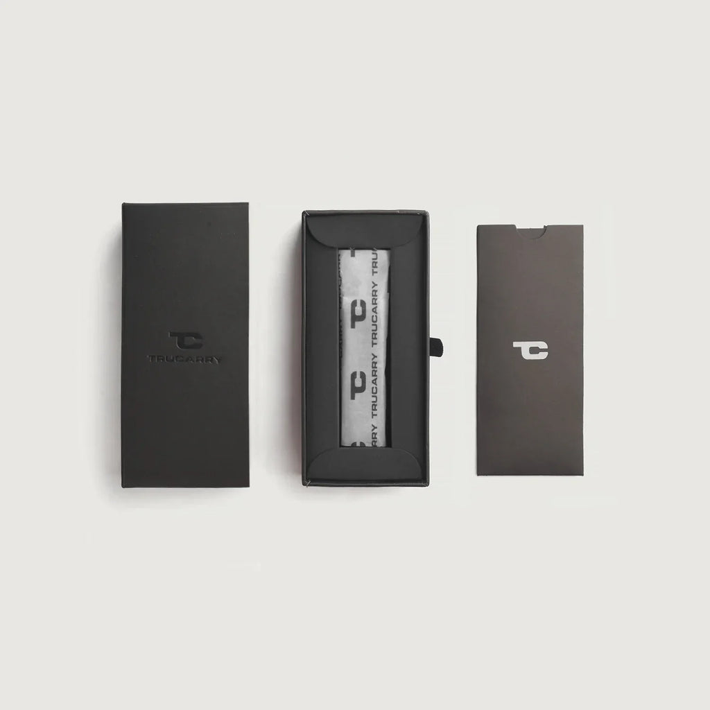 Adkins Grey Leather Keychain