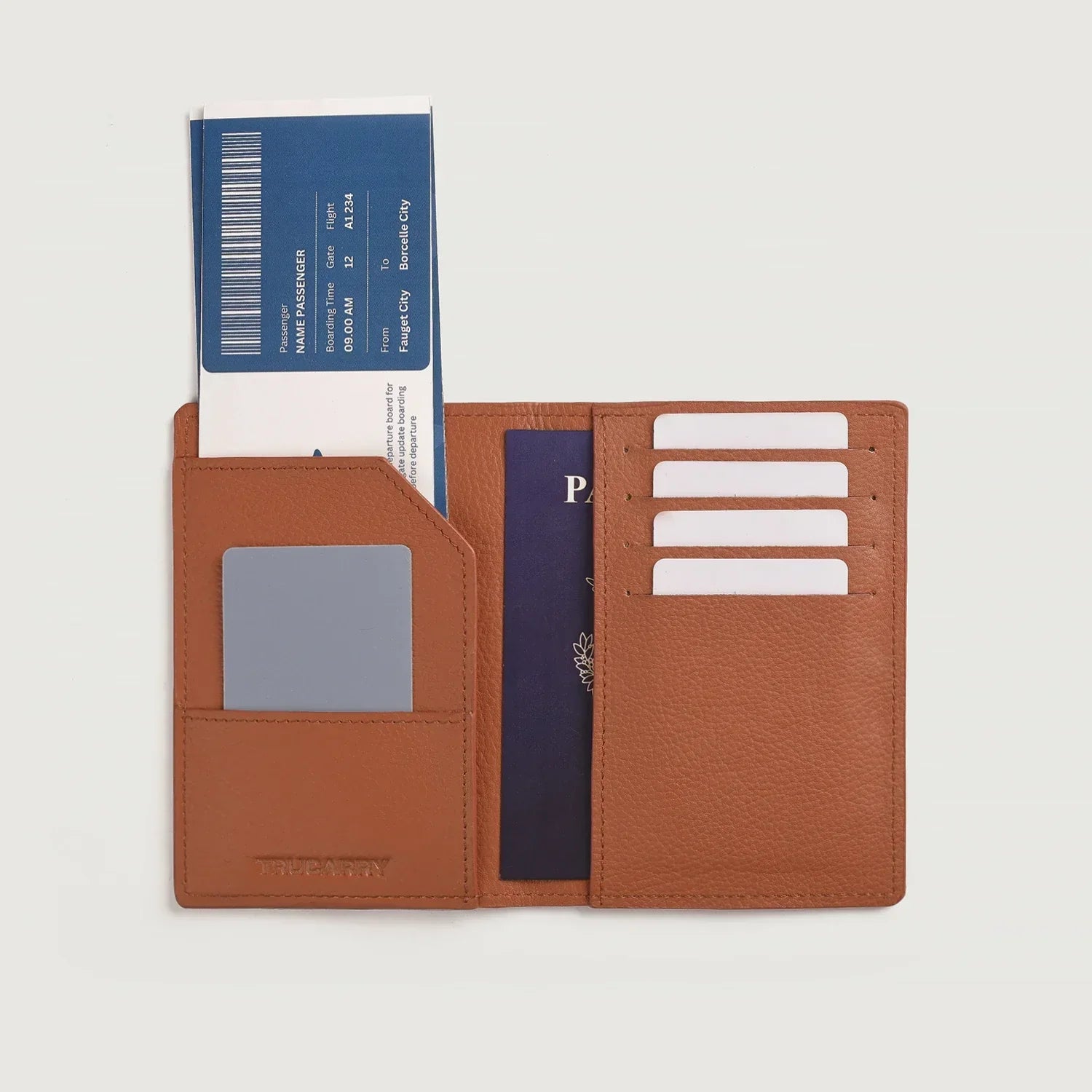Bernardi Brown Leather Travel Wallet