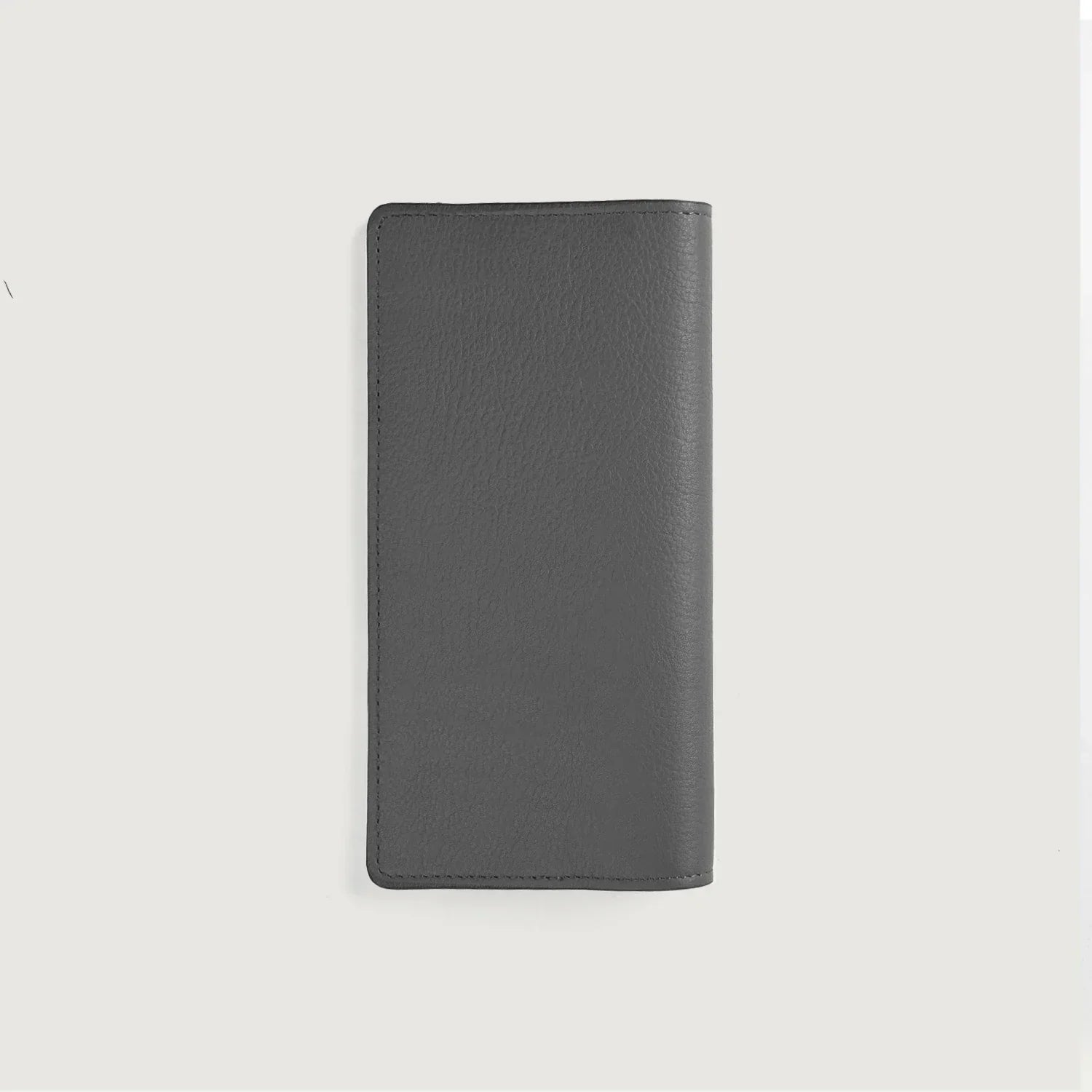 Cameron Grey Leather Long Wallet