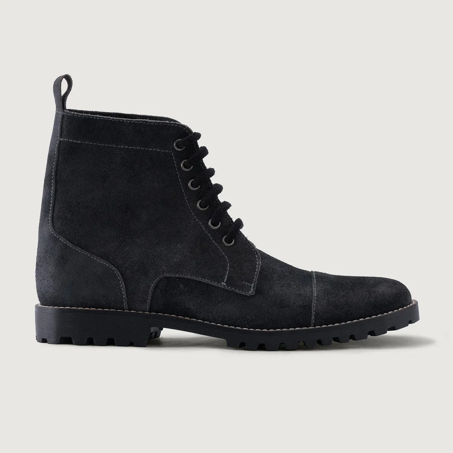 Knight Derby Grey Suede Leather Boots - TerraGrip