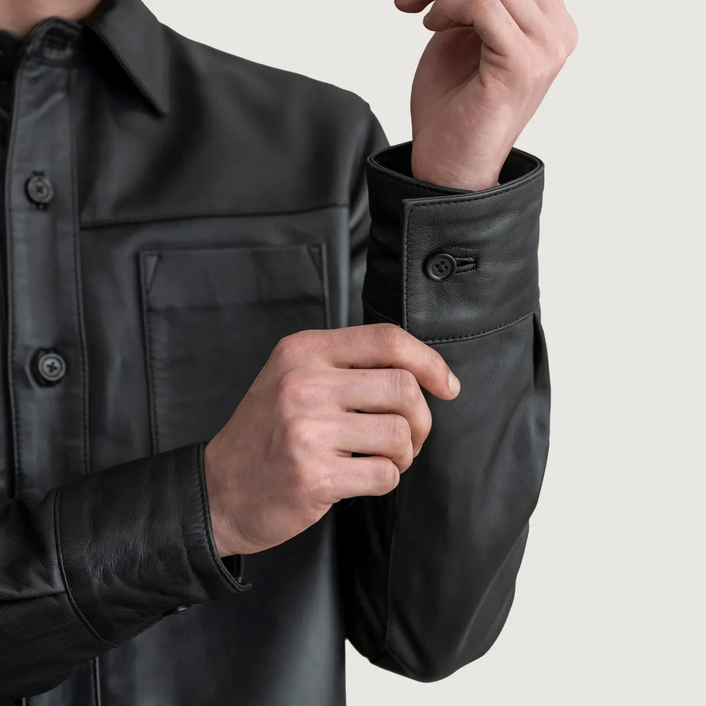 Scout Black Leather Shirt