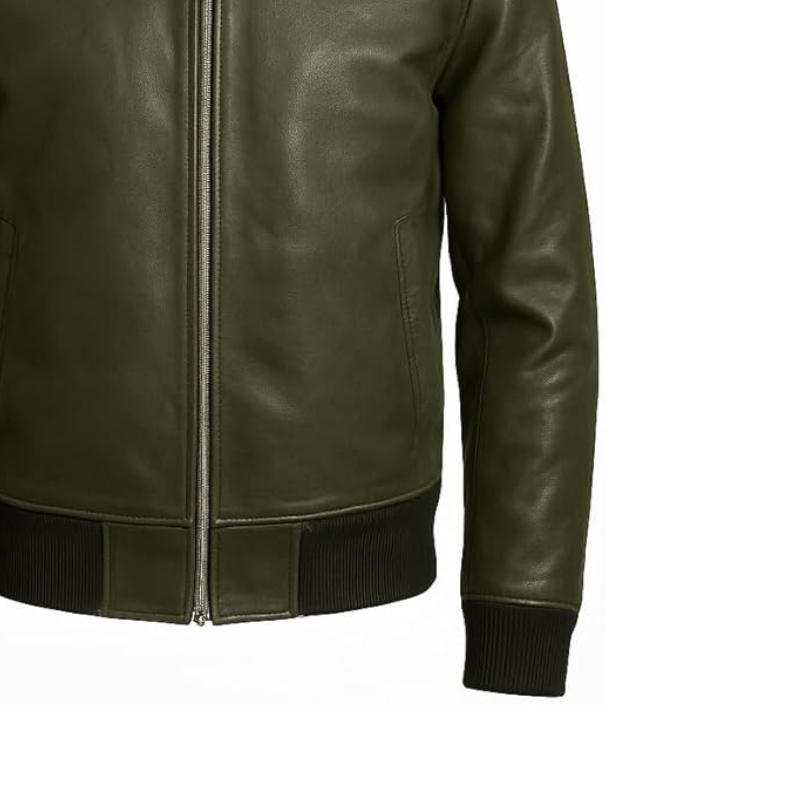 Men's Premium Lambskin Leather Bomber Jacket